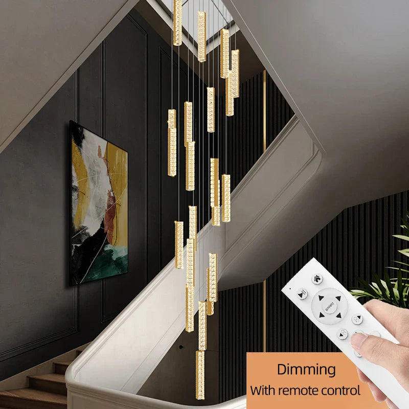 Contemporary Crystal Chandelier - Modern Elegance for Your Villa