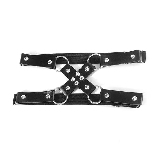 Punk Goth Faux Leather Thigh Garter