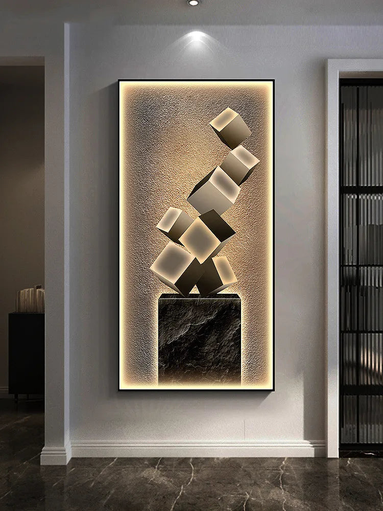 Dlight Decor Crystal Wall Art Glow Lamp for Interiors