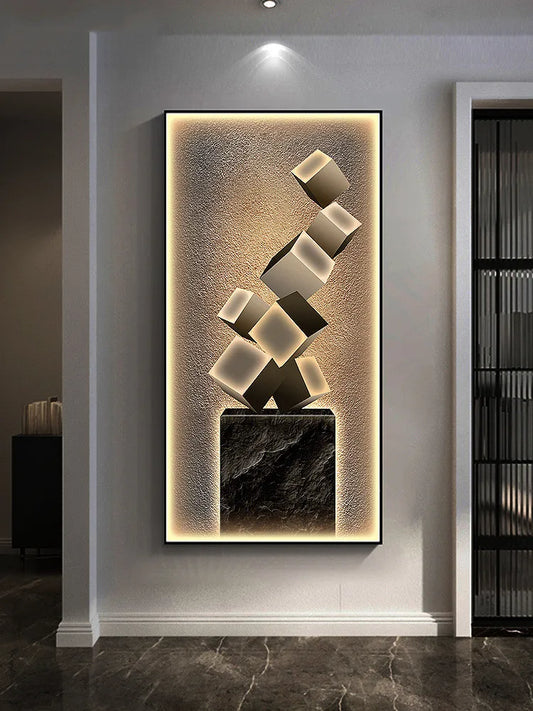 Dlight Decor Crystal Wall Art Glow Lamp for Interiors