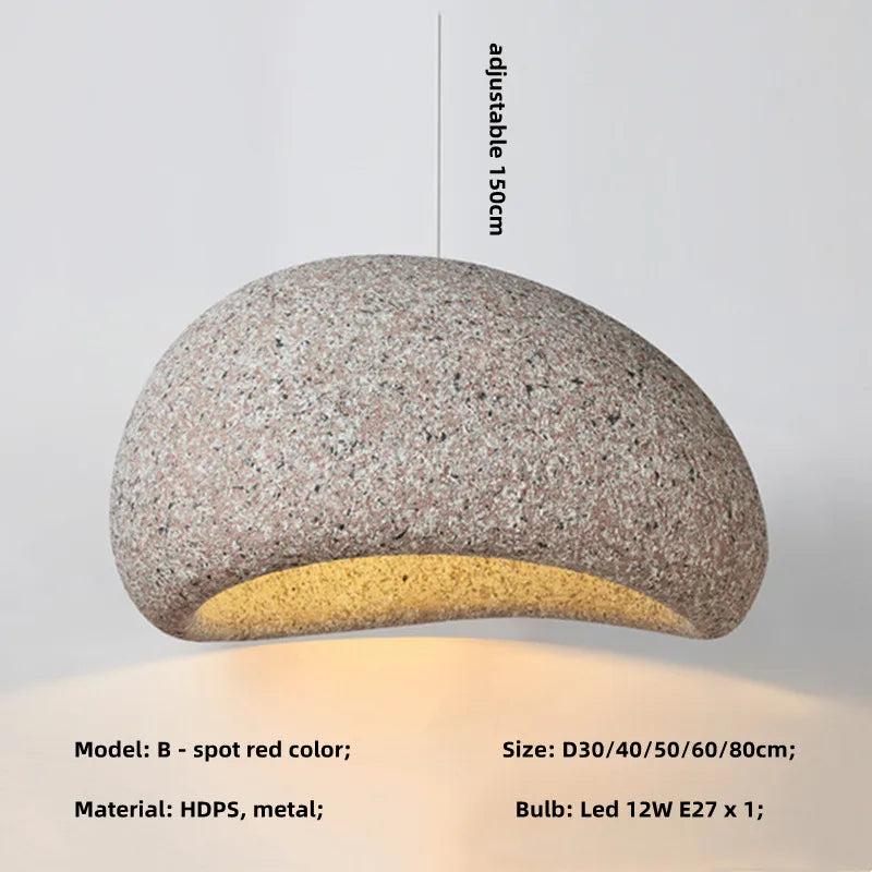 Minimalist Nordic Wabi-Sabi E27 LED Chandelier - Illuminate Your Living Room with Subtle Elegance
