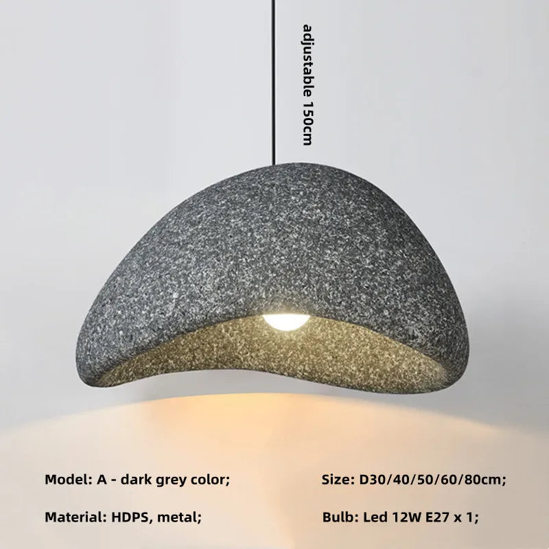 Minimalist Nordic Wabi-Sabi E27 LED Chandelier - Illuminate Your Living Room with Subtle Elegance
