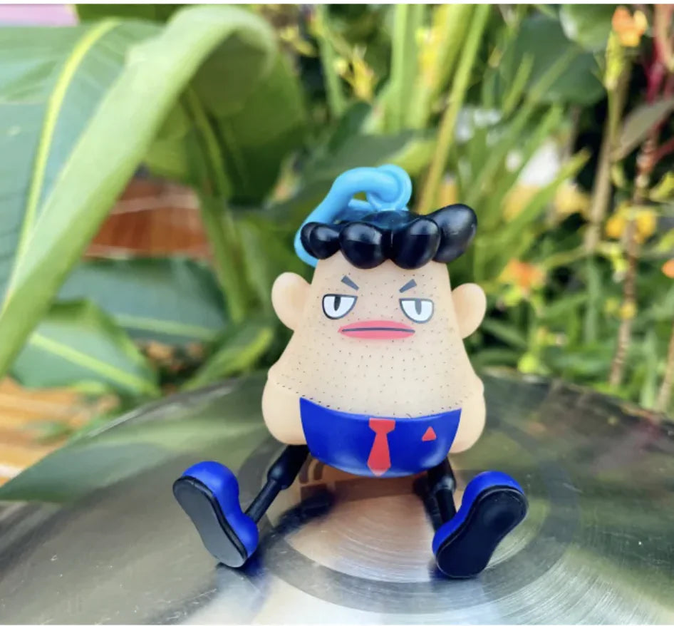 Stress Relief Squeeze Toy - Funny Venting Fidget Ball Keychain