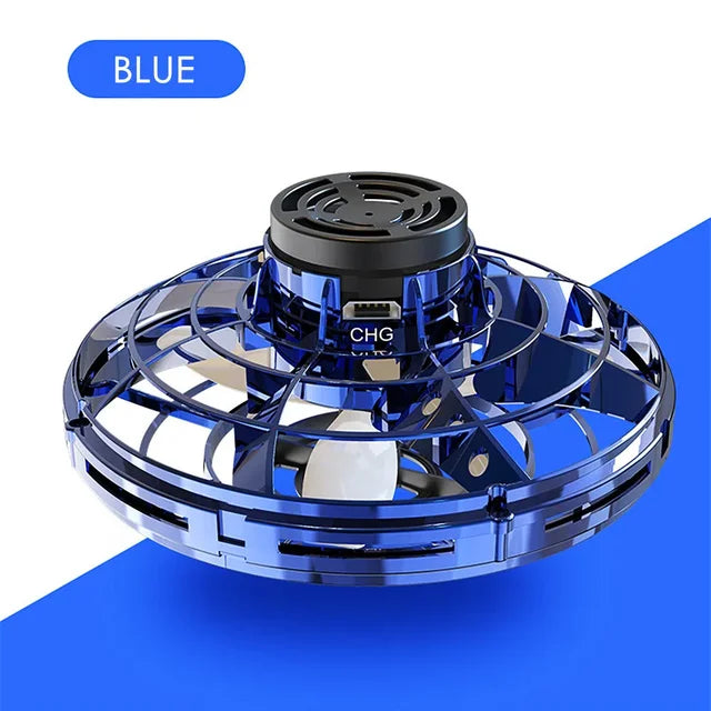Flying UFO Spinner Toy - Magic Hand-Controlled Drone Ball with LED Lights