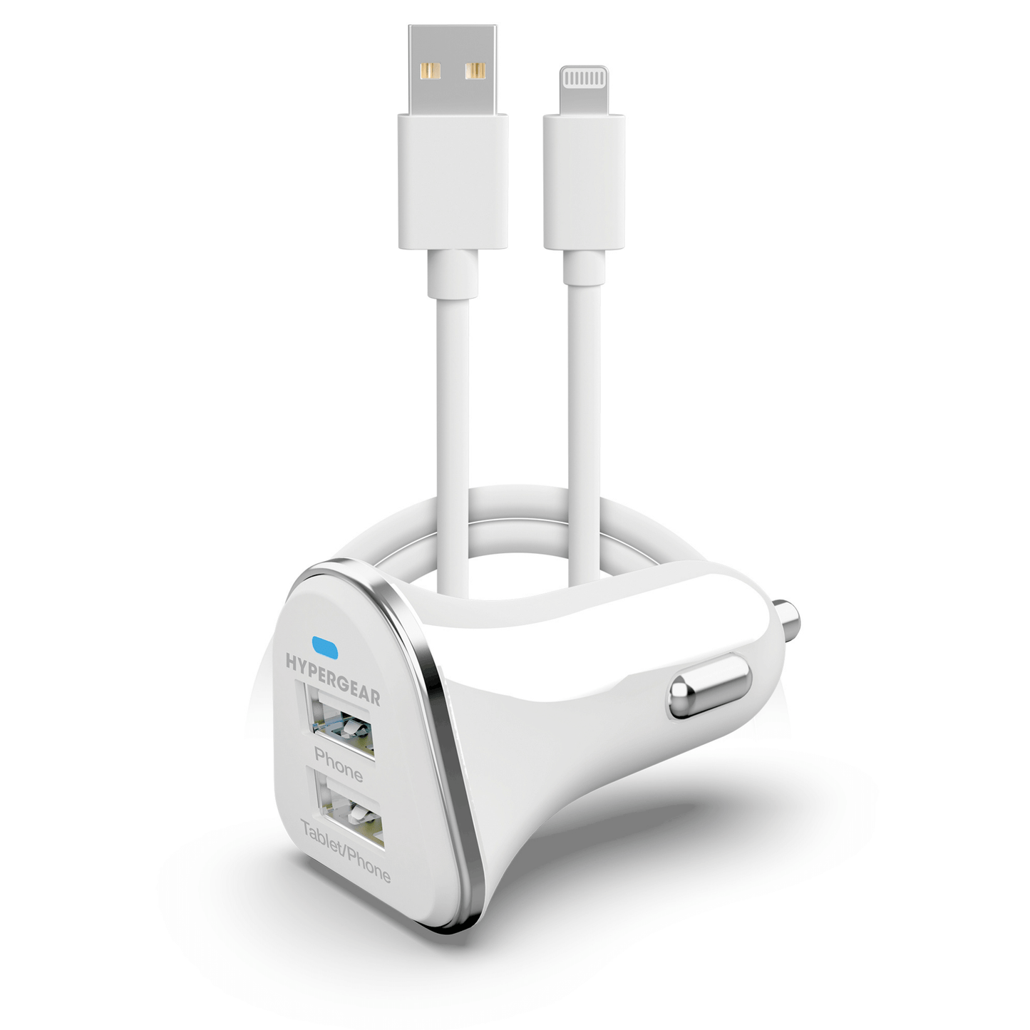 HyperGear Hi-Power Dual USB 3.4A Car Charger for iPhones and AirPods