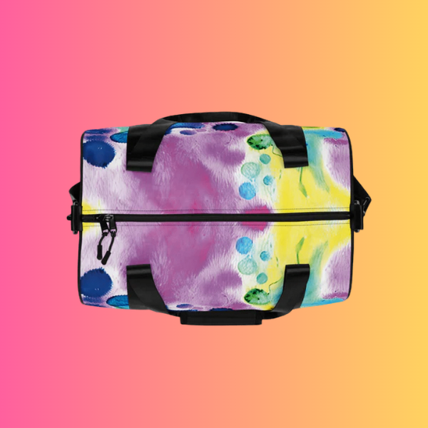 Vibrant Alcohol Ink Festival Travel Bag