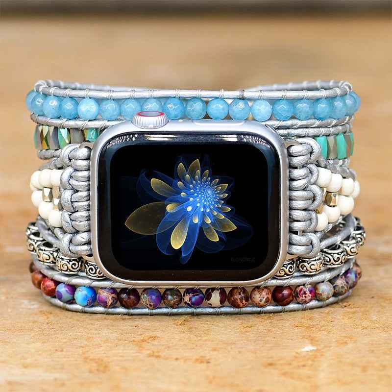 Hand-woven Stone Bead Watch – European and American Popular Accessories
