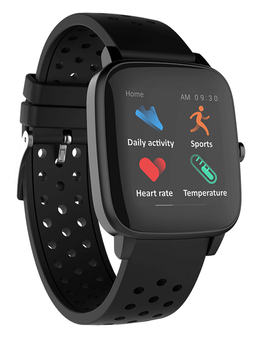 Supersonic Smartwatch with Dynamic Heart Rate, Temperature, Blood Oxygen, and Blood Pressure Monitor