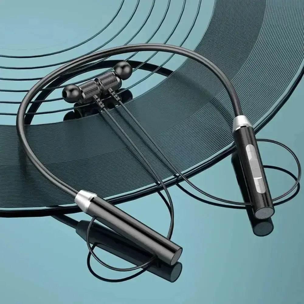 Black Magnetic Wireless Earphones J01 - Bluetooth Samsung Wireless Earphones Portable
