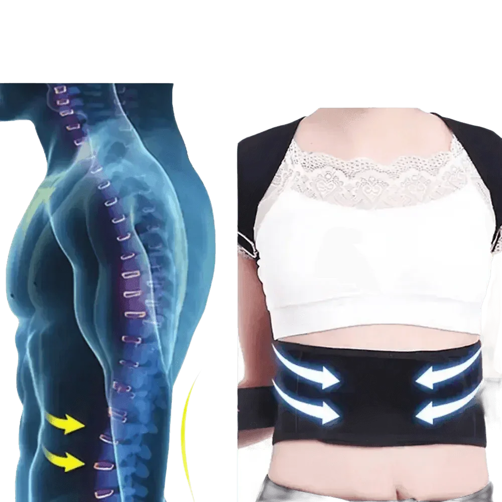Black Posture Corrector Belt