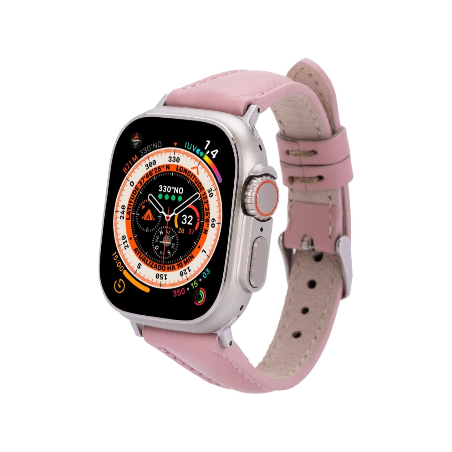 Buford Slim Leather Bands for Apple Watch 9, Ultra 2 & SE
