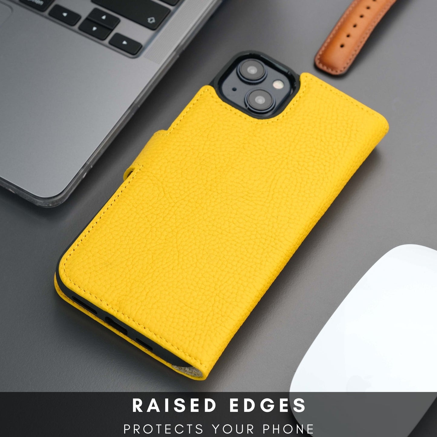 Casper Leather iPhone 15 Wallet Case | Detachable MagSafe Compatible RFID Protection