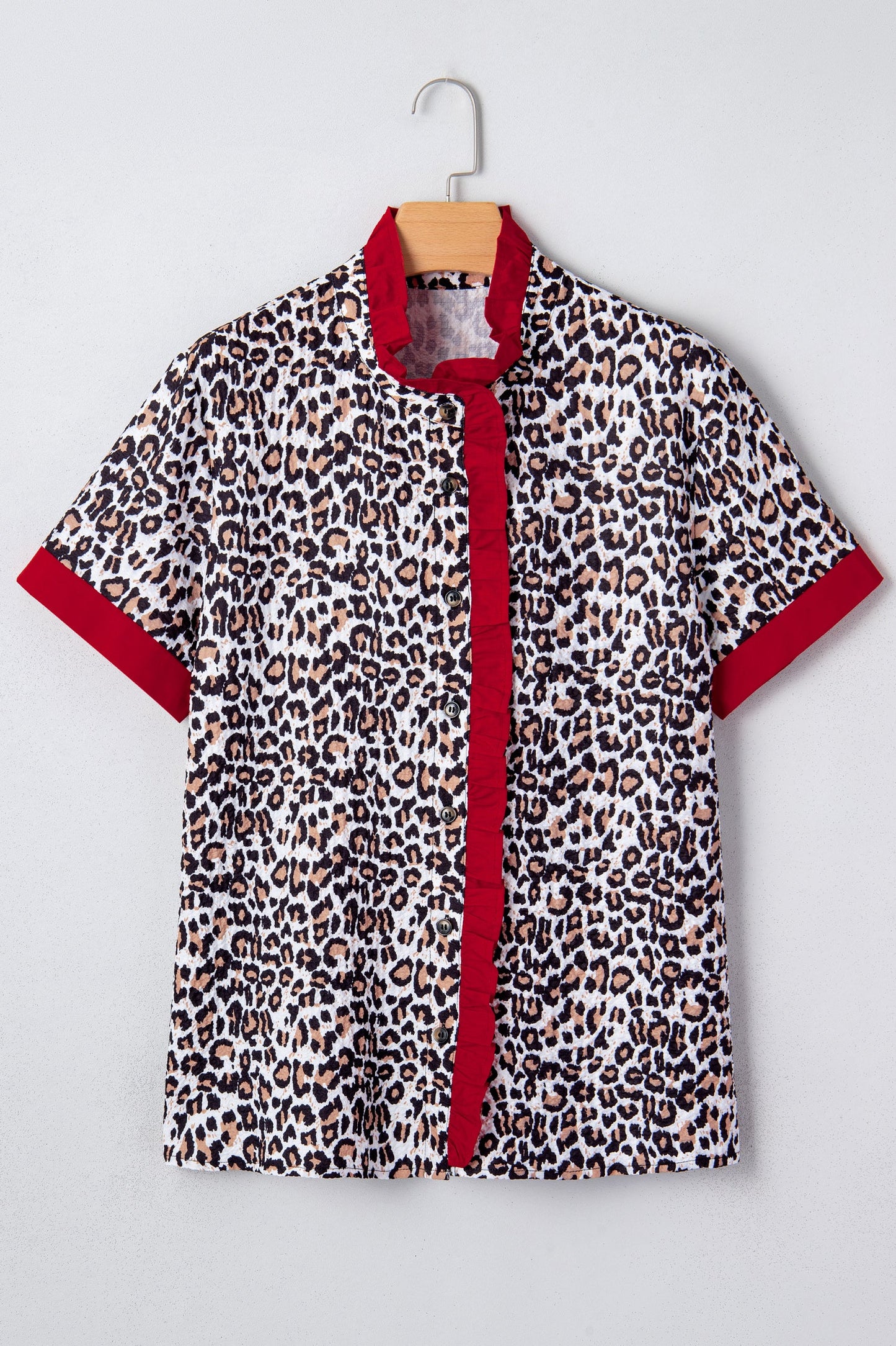 Laura Contrast Frilled Trimmed Shirt