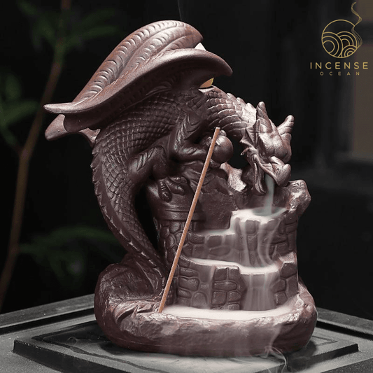 Ceramic Dragon Backflow Incense Burner