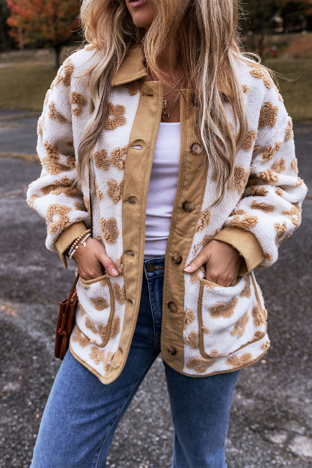 Elisa Pattern Up Fleece Jacket