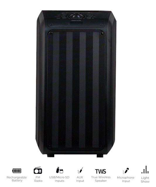 IQ Sound 2 x 6.5" Sound Traveler Portable Backpack Speaker