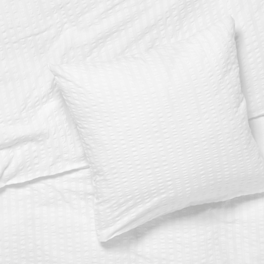 JUNA Bæk&Bølge Duvet Cover Set, Queen, White/White