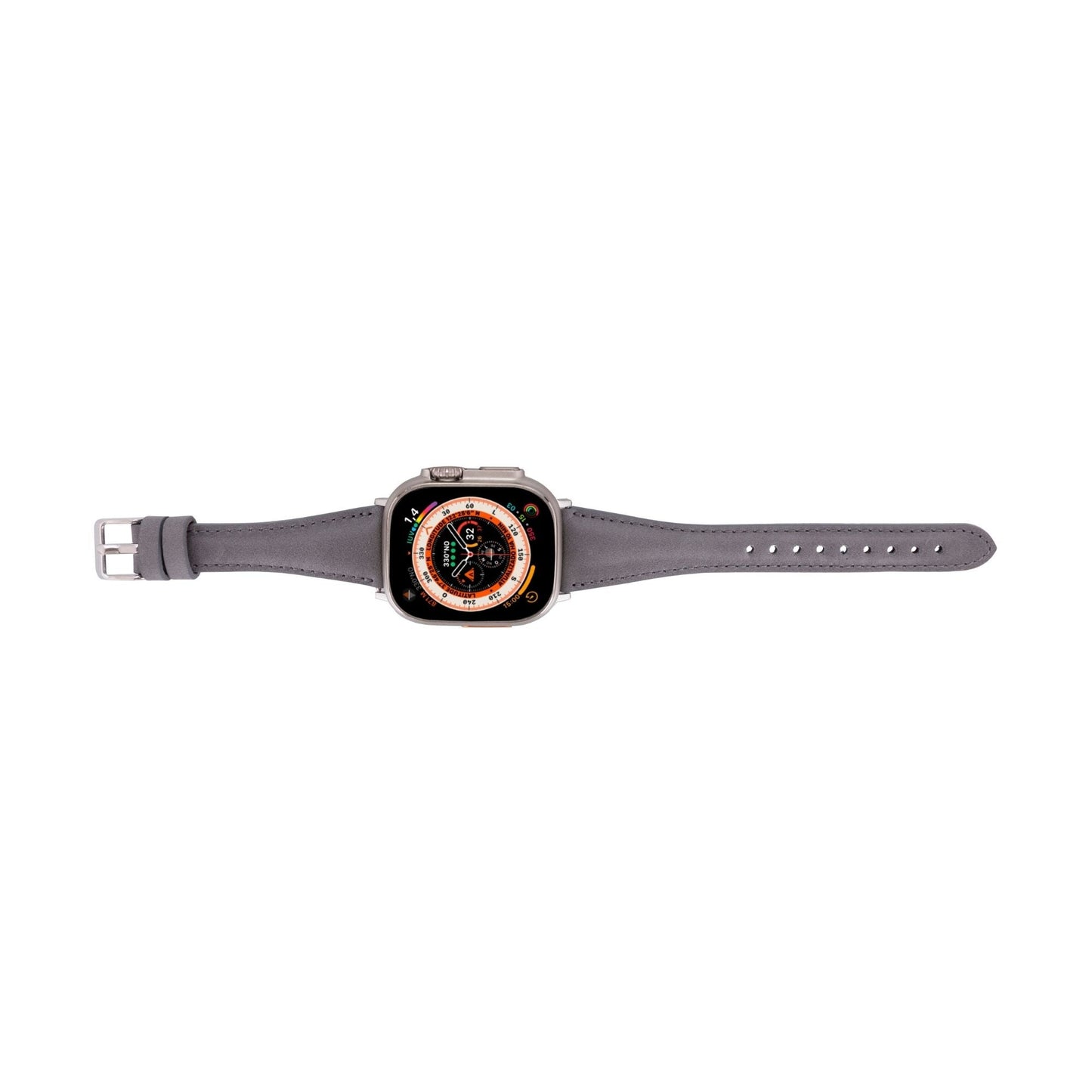 Evansville Slim Leather Bands for Apple Watch 9, Ultra 2 & SE