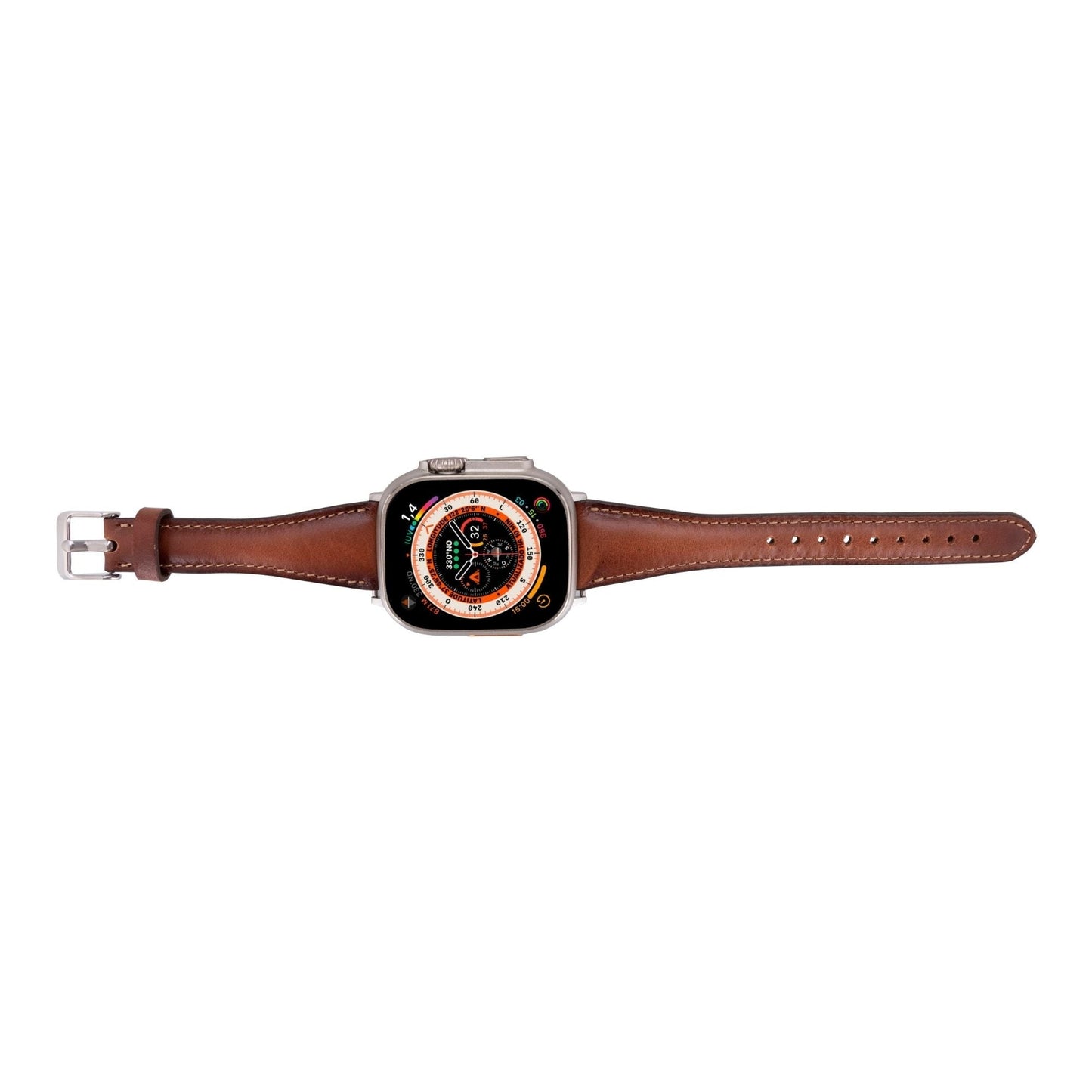 Evansville Slim Leather Bands for Apple Watch 9, Ultra 2 & SE