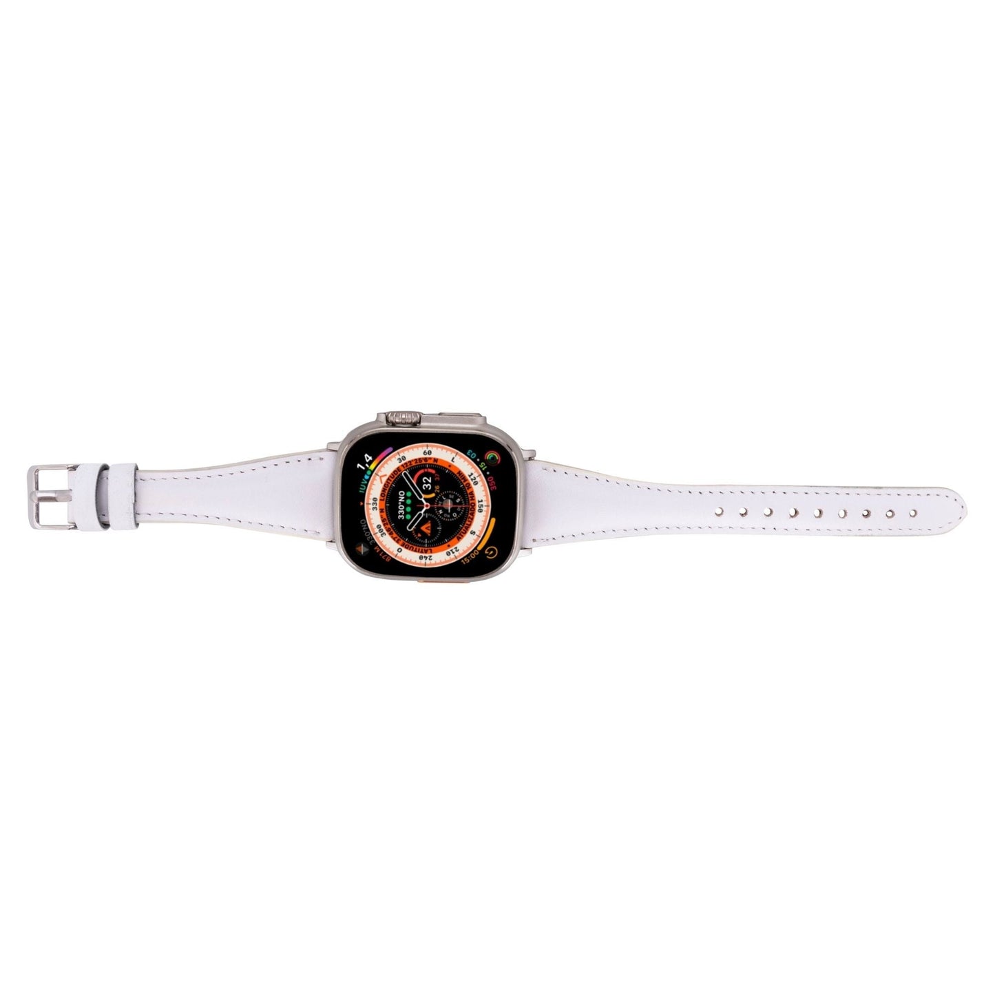 Evansville Slim Leather Bands for Apple Watch 9, Ultra 2 & SE