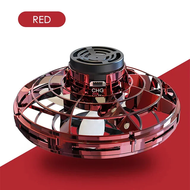 Flying UFO Spinner Toy - Magic Hand-Controlled Drone Ball with LED Lights