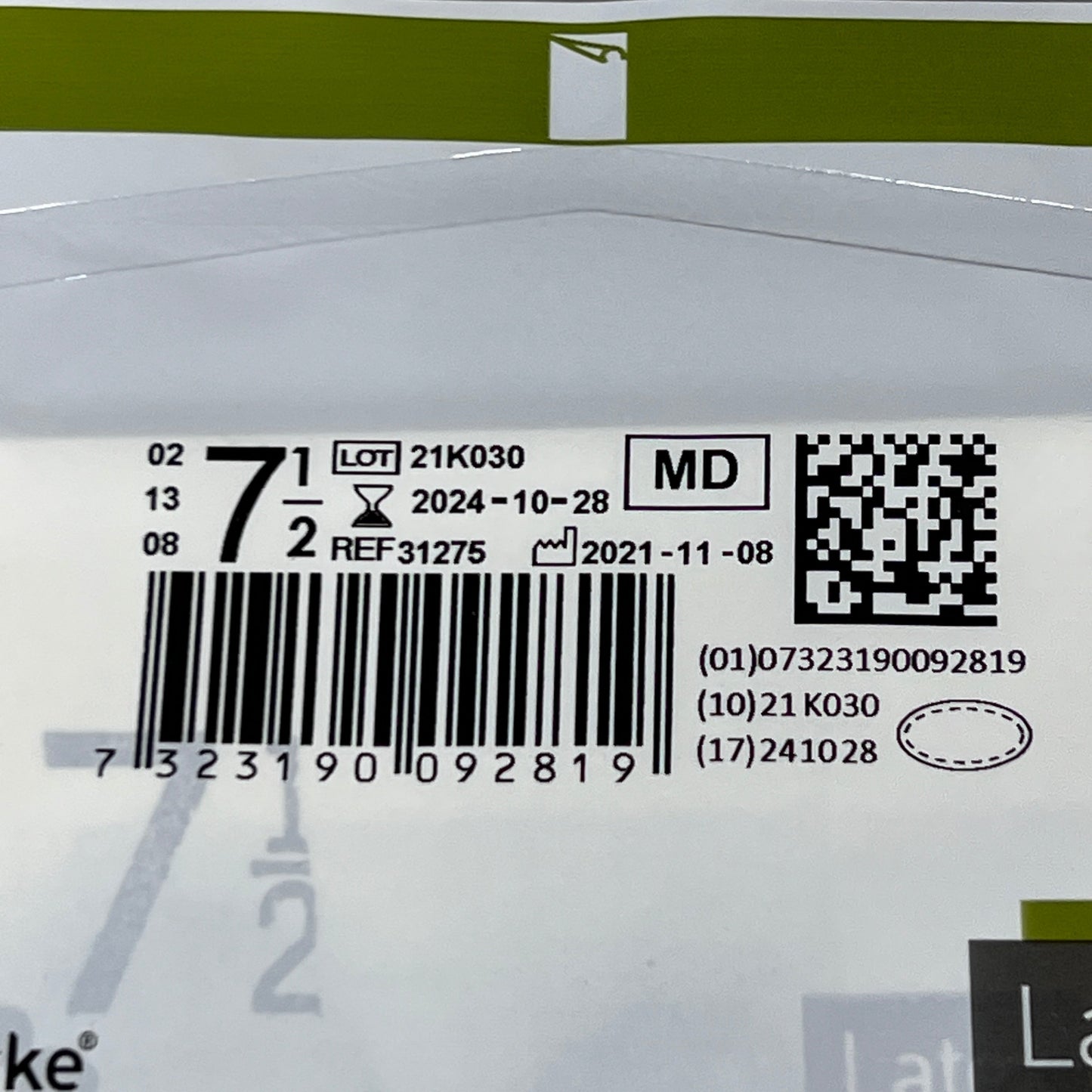 MOLNLYCKE Biogel M Latex Surgical Gloves Enhanced Grip SZ 7.5 Straw Yellow 50 Pairs 30575 (New)