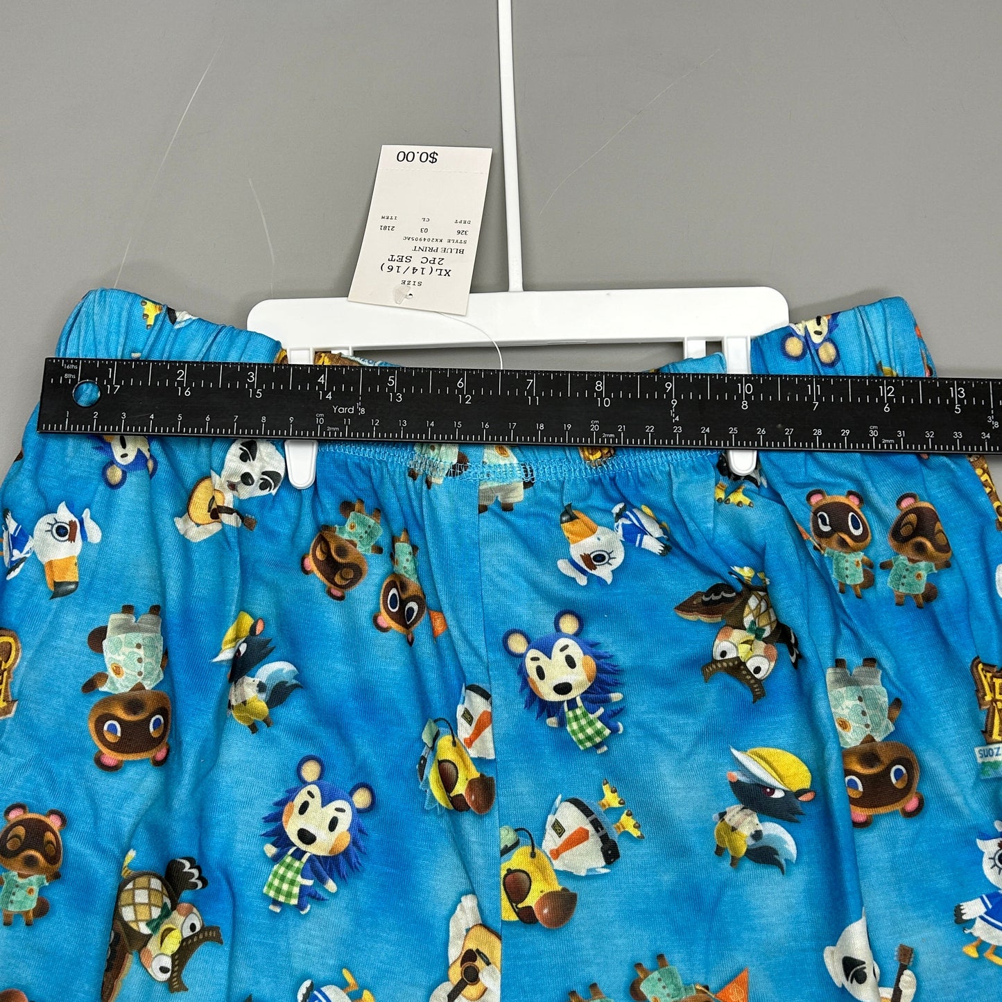 KOMAR KIDS Boys' Animal Crossing 2pc Pajama Set Blue Sz XL (New)