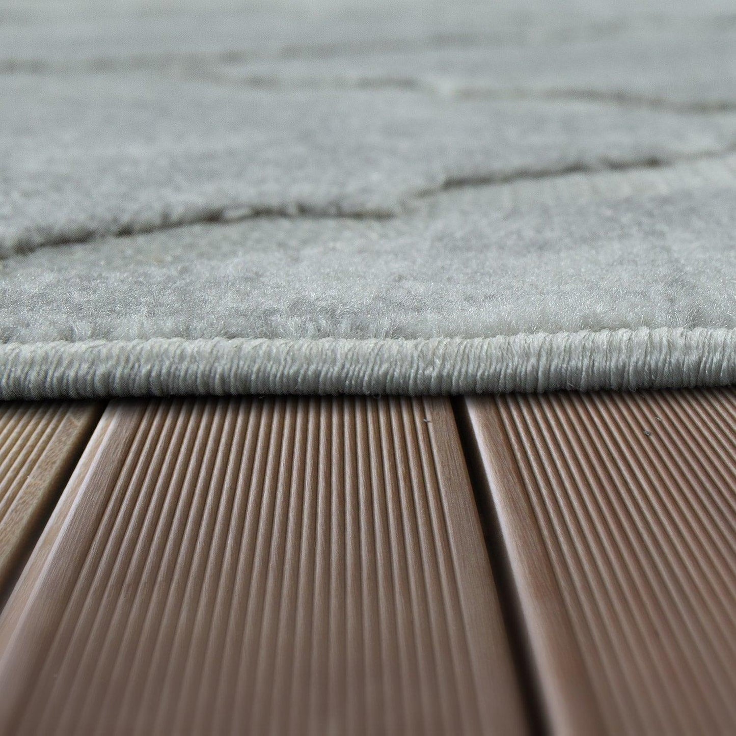Outdoor Rug Marrakesh Moroccan Diamond Pattern - Light-Grey