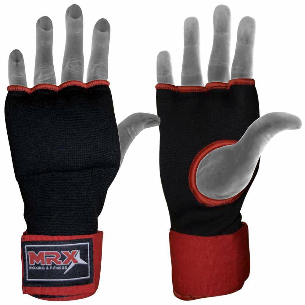Boxing Inner Gloves Gel Pad With Wraps Black