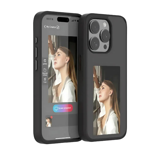 E-Ink Phone Case - Smart Display Phone Cover with Customizable Screen