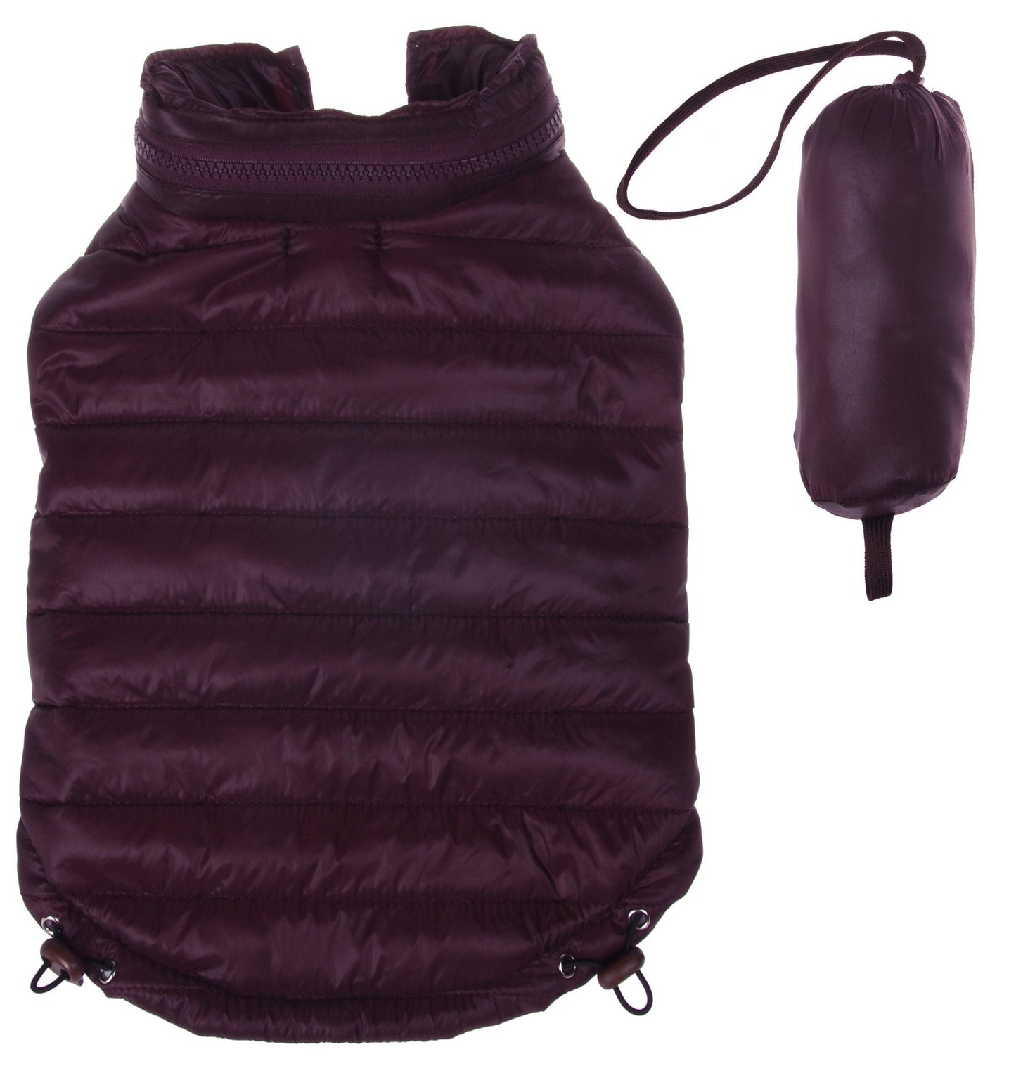 Pet Life ® Lightweight Adjustable and Collapsible 'Sporty Avalanche' Dog Coat w/ Pop-out Zippered Hood