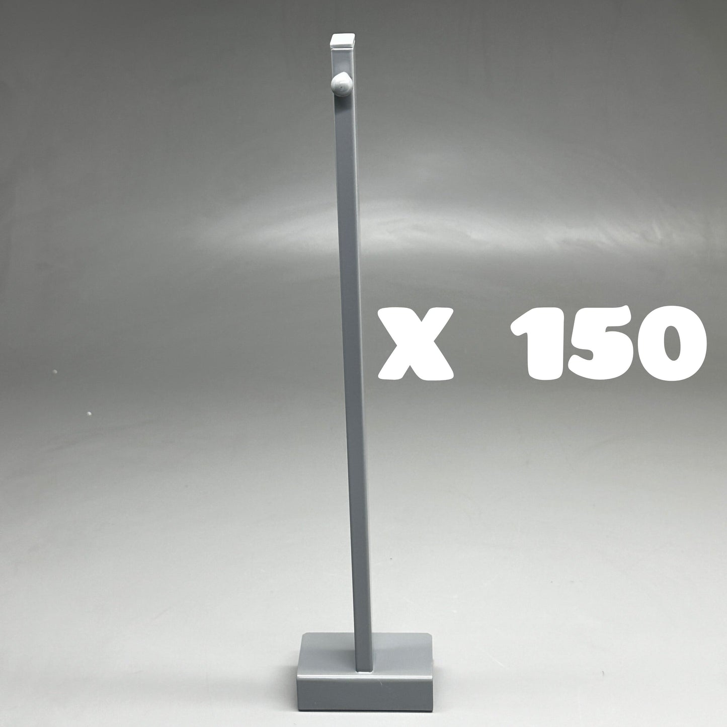 Countertop Clothing Hook Stand (150 PACK) 25pcs/case x 6 Cases Gray