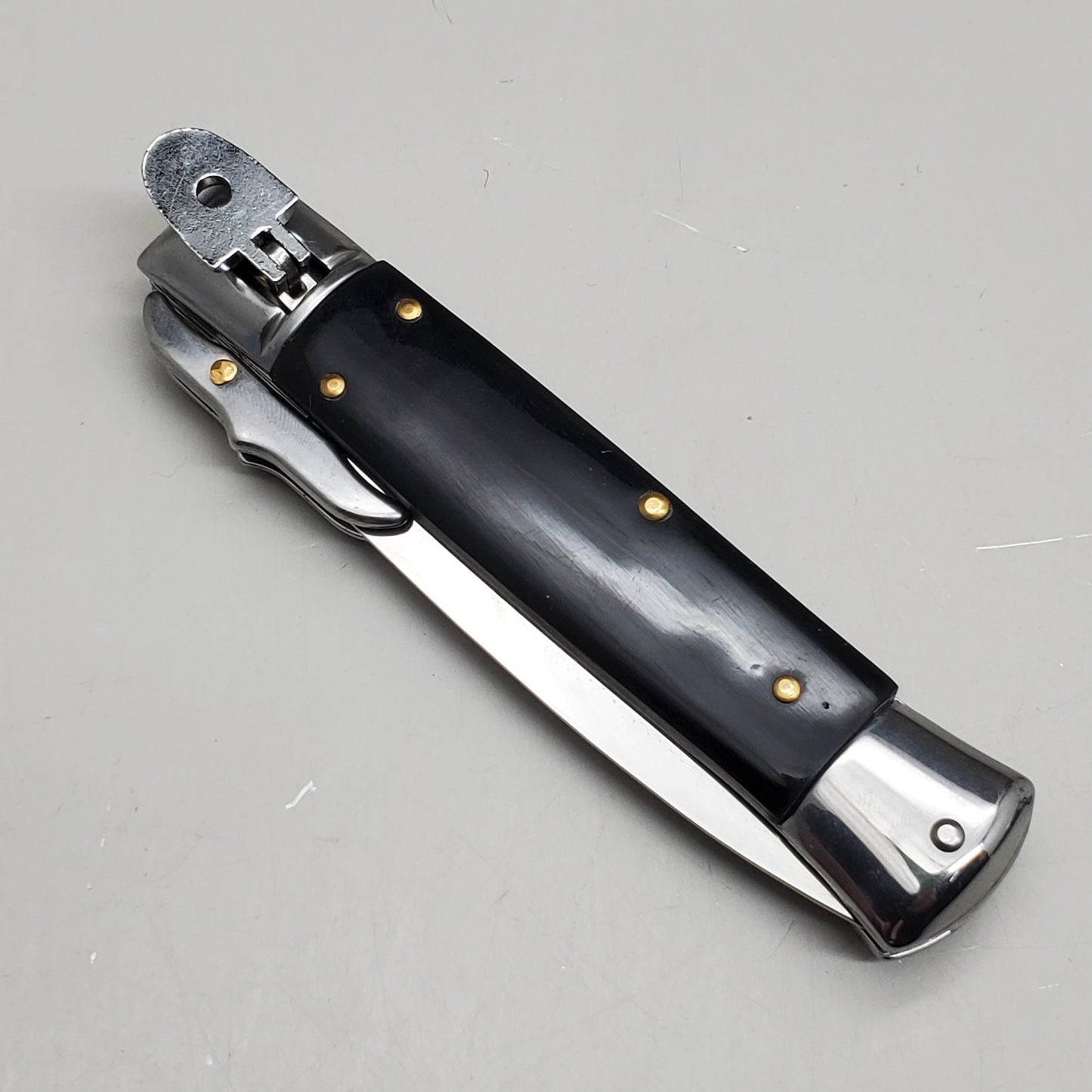 ZA@ ARMED FORCE TACTICAL 8” Handcrafted OTF Pocket Knife – Black ST-11BP