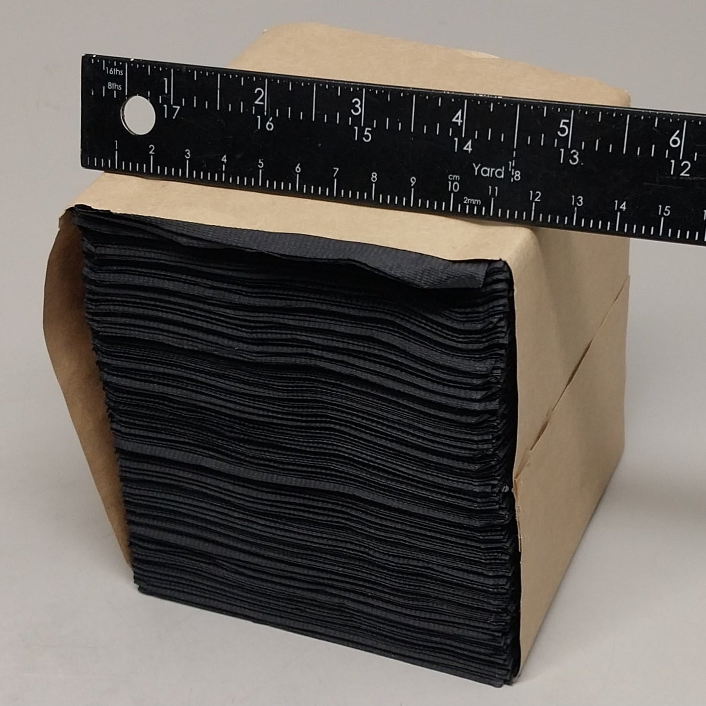 PATERSON (3,200 PACK) 2 PLY Paper Napkins 9"x9" (NG01074)  Black
