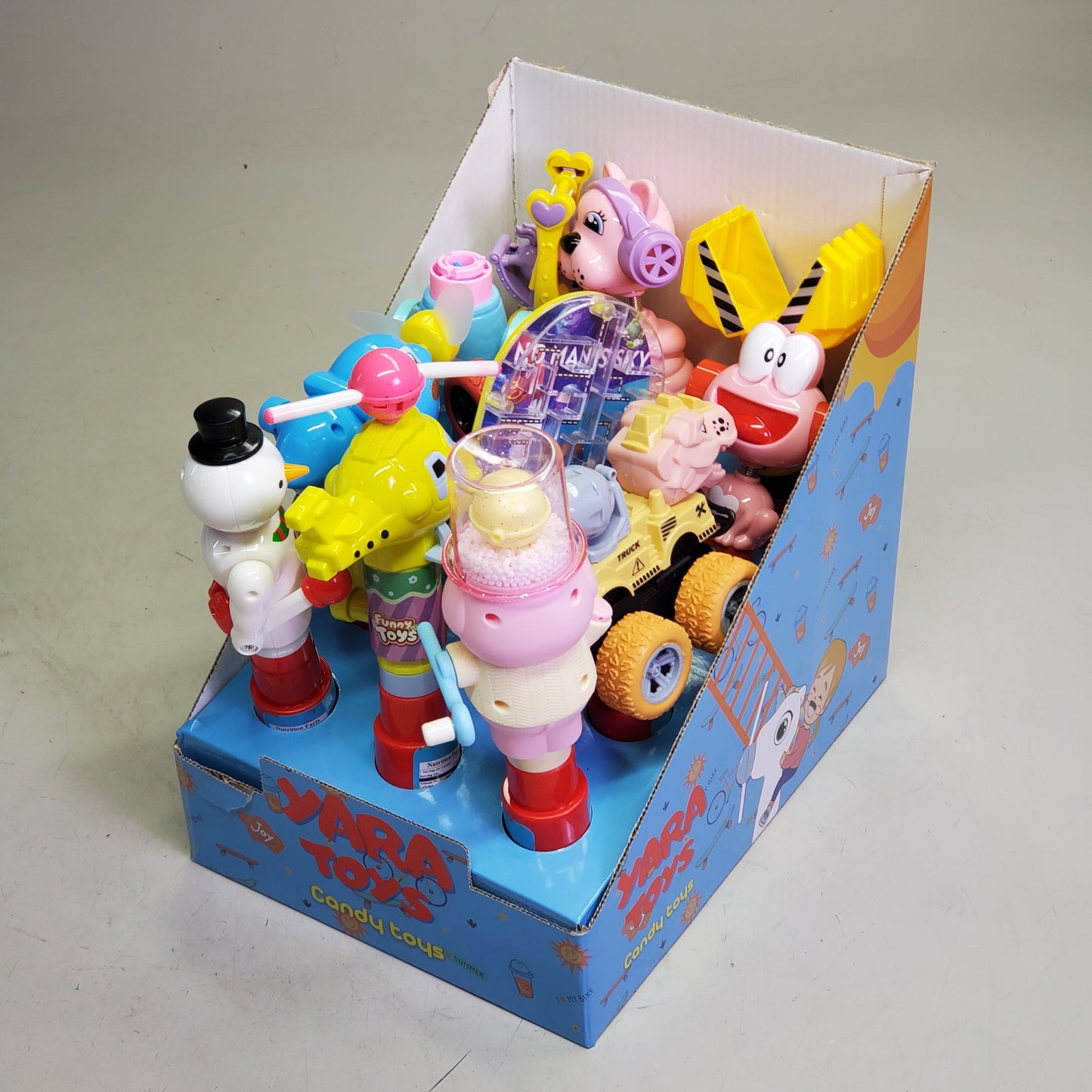 ZA@ YARA TOYS (12 Pack) Mixed Box Of Candy Toys 0.7 oz BB 10/27 (Random Variety) D