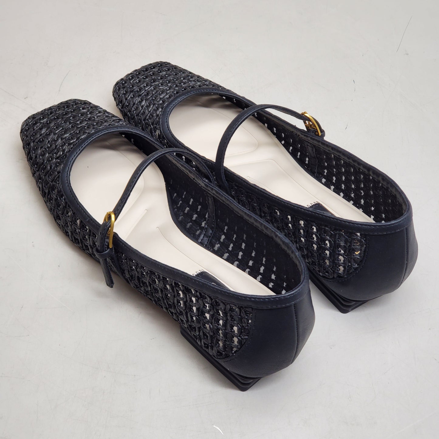 FRANCO SARTO L-Tinsley Mary Jane Women's Flat SZ M 6.5 Black
