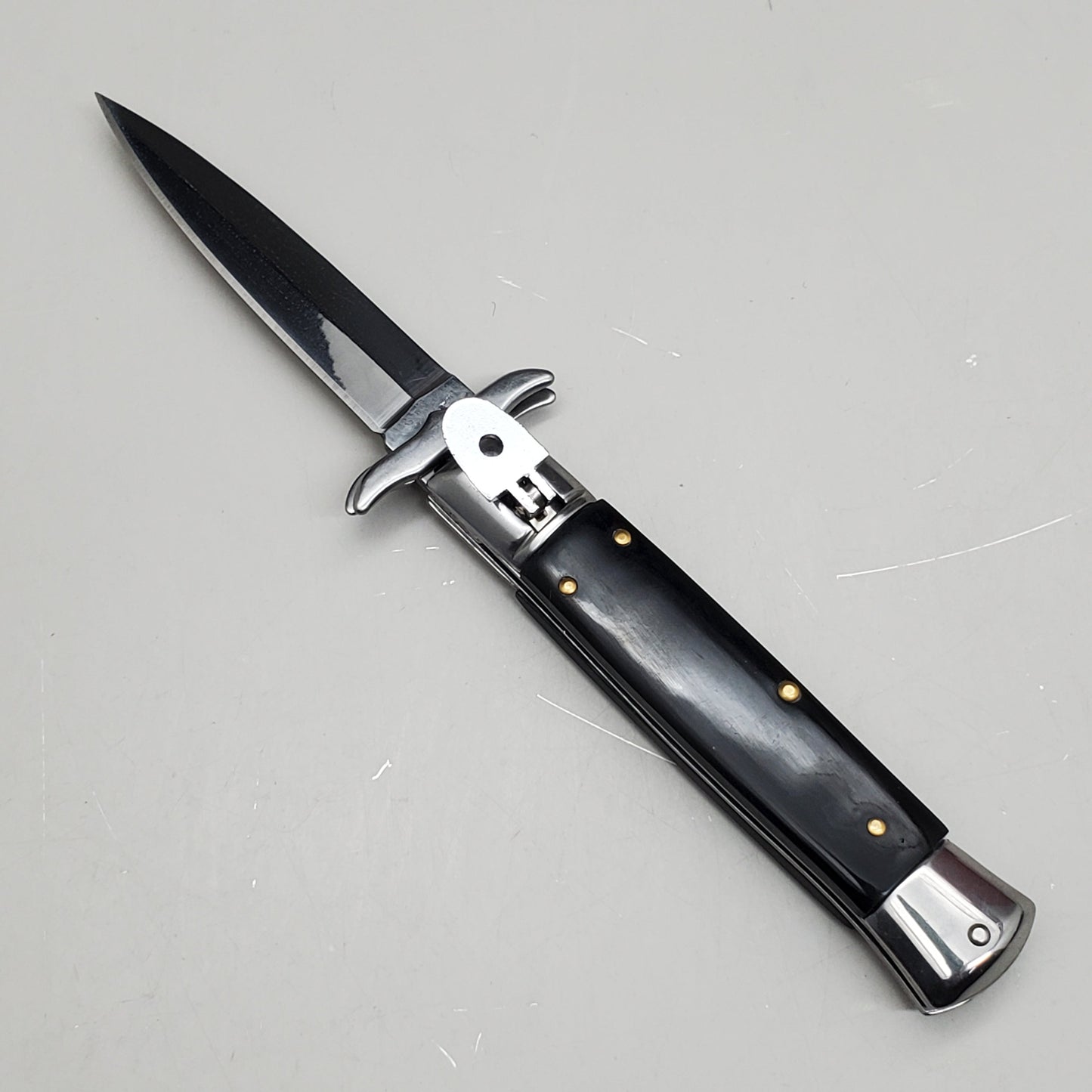 ZA@ ARMED FORCE TACTICAL 8” Handcrafted OTF Pocket Knife – Black ST-11BP