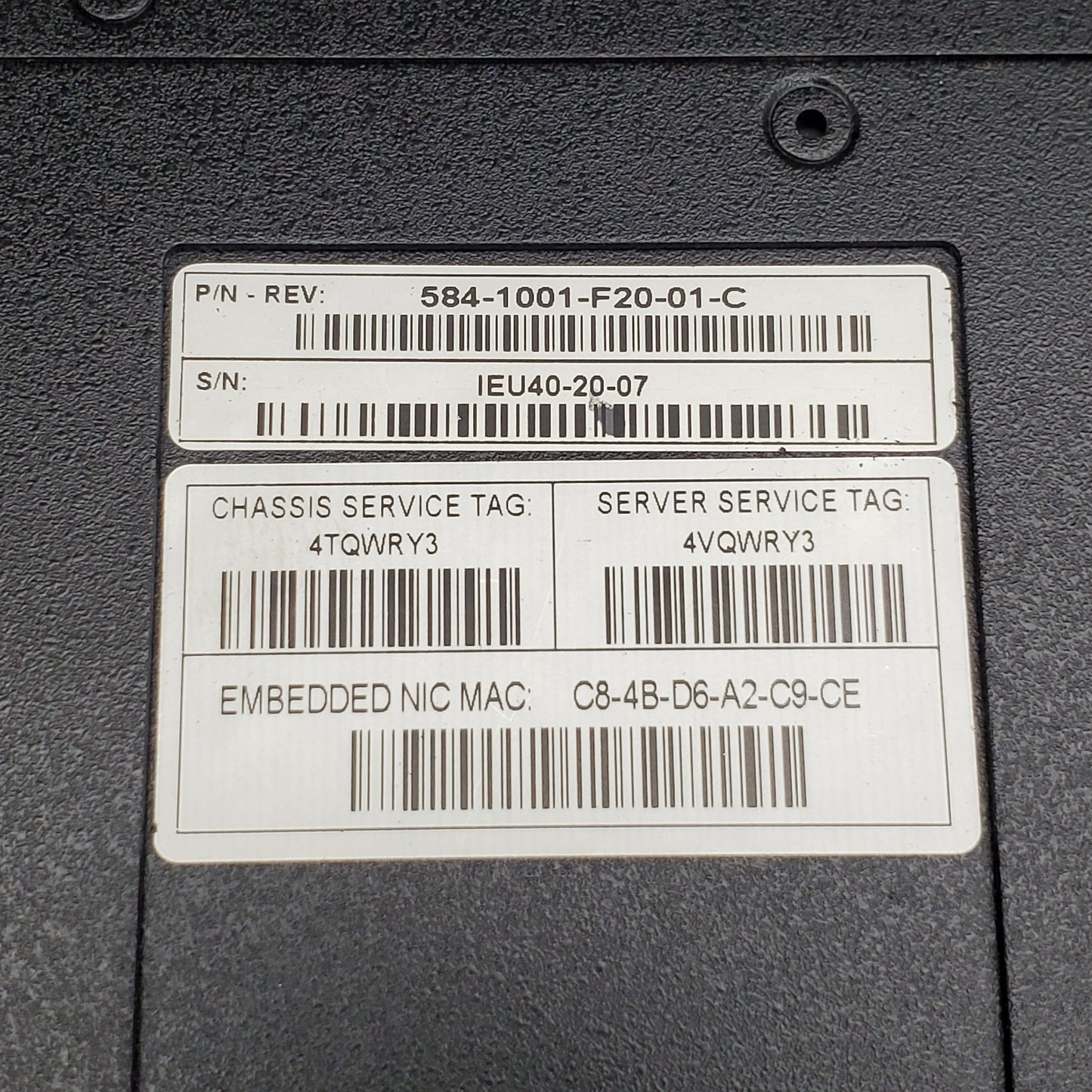 DELL Trackwell Systems Integrated Server Single Slot Mini Chassis T-XR4000