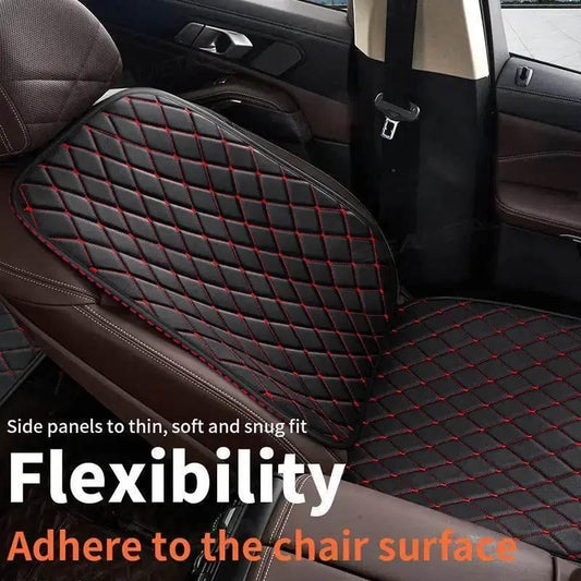 Black Quilted Leather Car Seat Covers