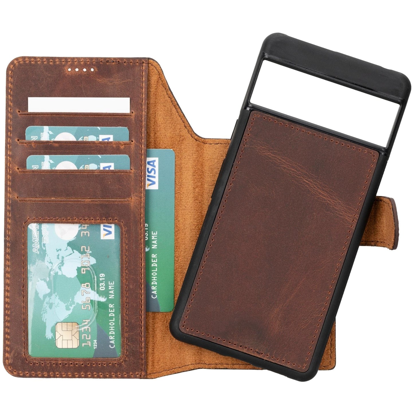 Sheridan Detachable Leather Google Pixel 8 Pro Wallet Case