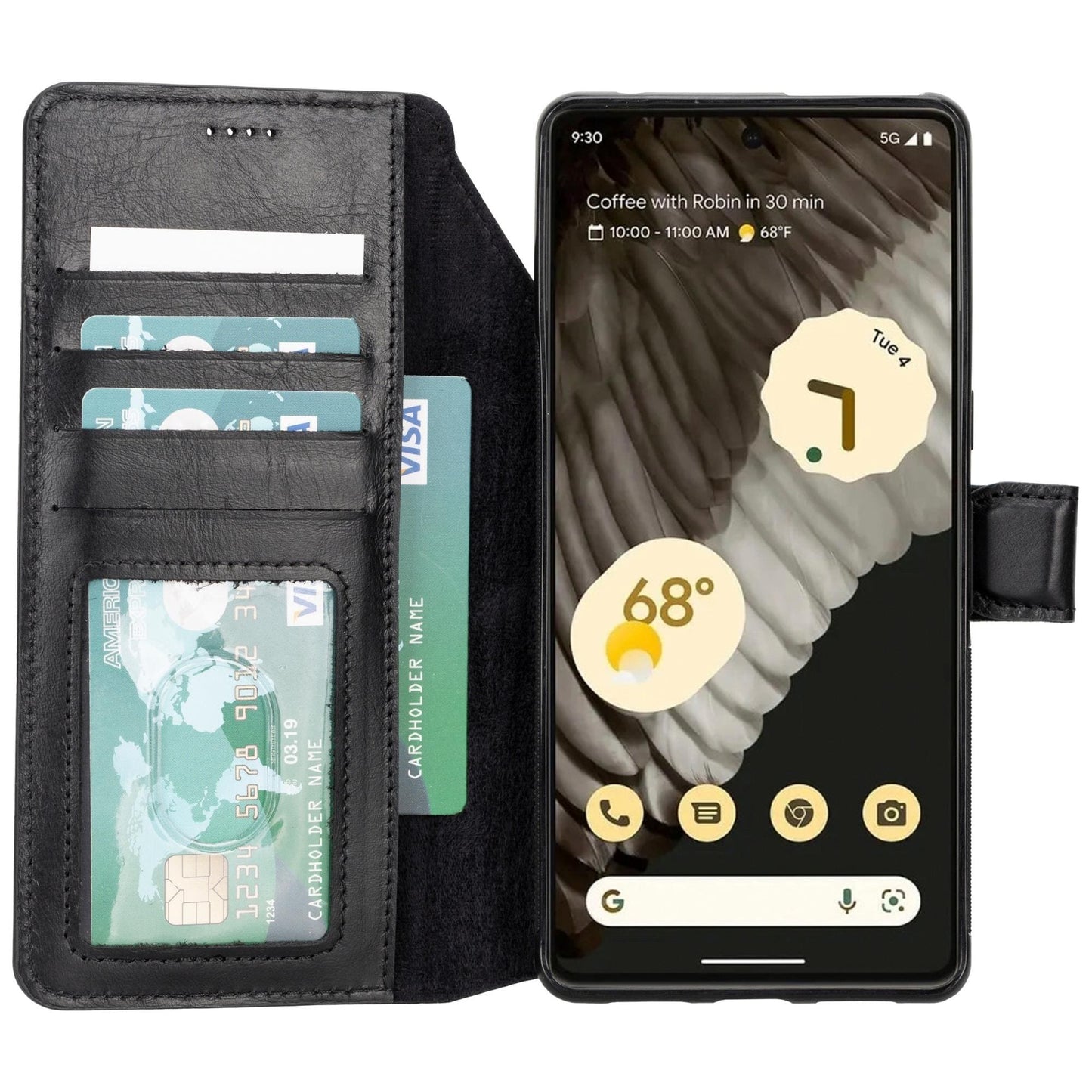Sheridan Leather Detachable Wallet for Google Pixel 5