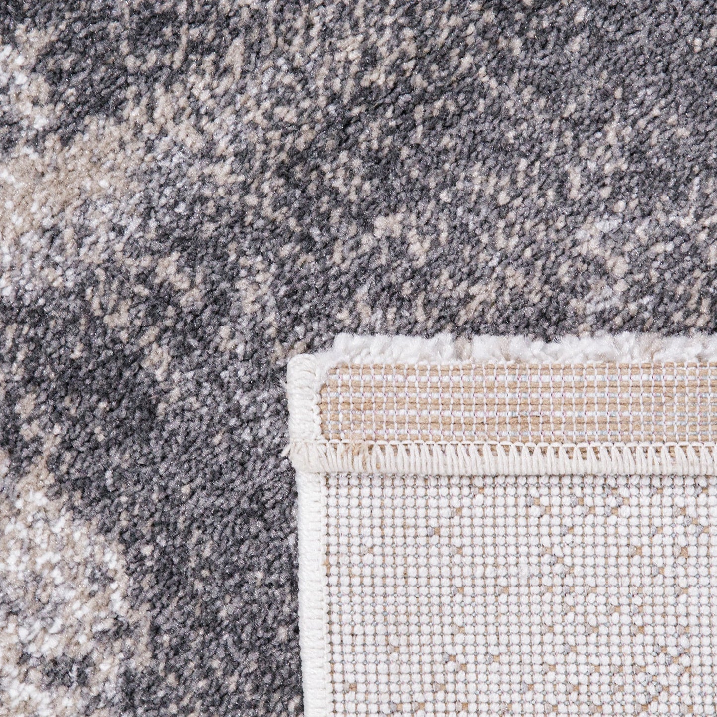Abstract Area Rug Mero Artful Colors in Beige Grey