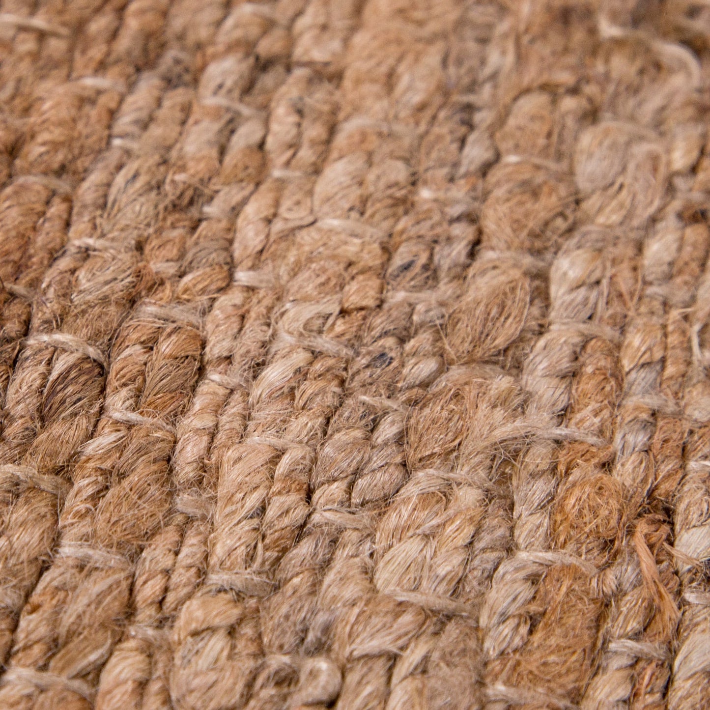 Jute Rug Kaia Hand-Woven with Natural Fibers in Nature Brown