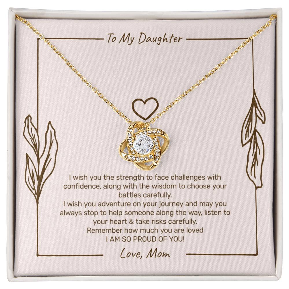To My Daughter - I Am So Proud of You Necklace
