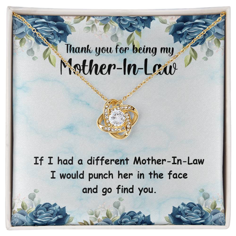 Thank You for Being My Mother-In-Law - Love Knot Necklace