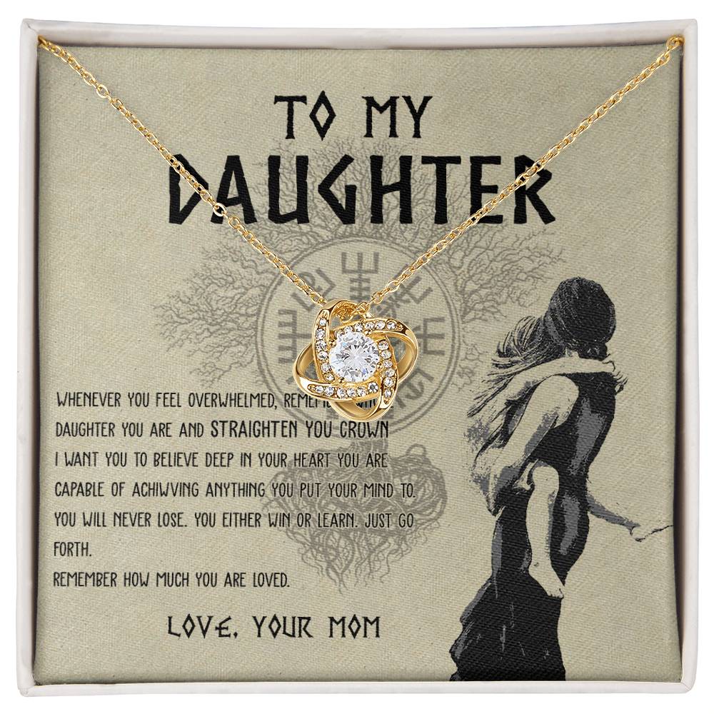 To My Daughter, Viking Daughter, Shieldmaiden Daughter, Viking Necklace for Daughter