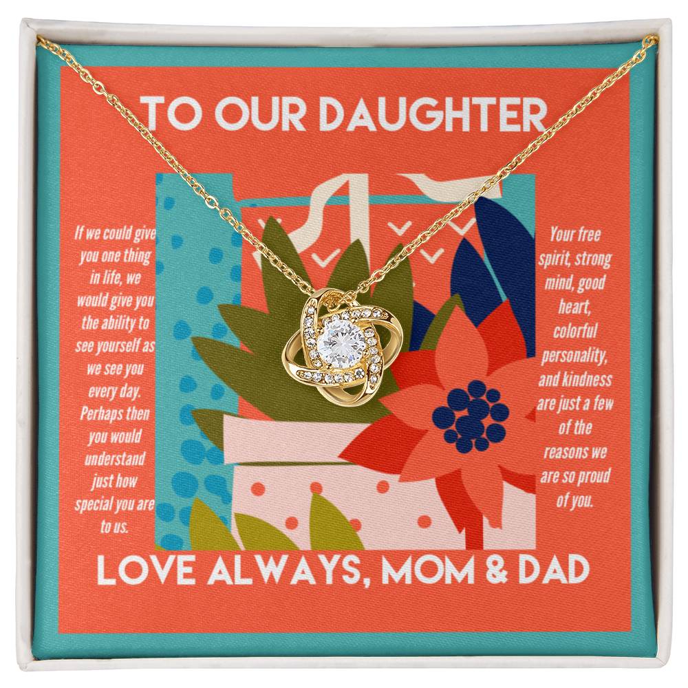 To Our Daughter We Are So Proud of You Necklace
