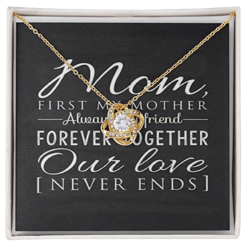 Our Love Never Ends Love Knot Necklace