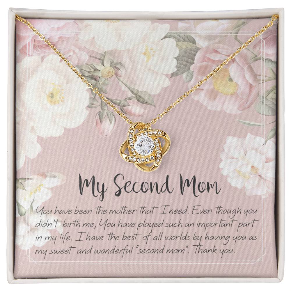 To My Second Mom - Love Knot Necklace
