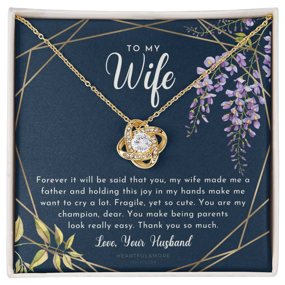 Postpartum Gift for Wife, Gift for Wife Post Pregnancy, Becoming a Mother Gift, Gift for Wife Birth, Wife After Pregnancy Necklace, Wife Becoming a Mom